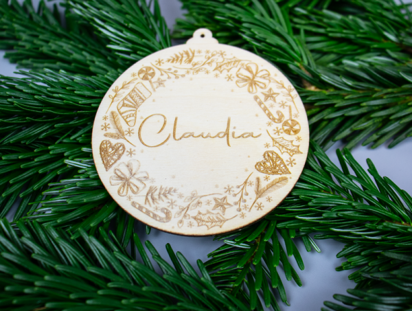 Weihnachtskugel personalisiert Ornament_A